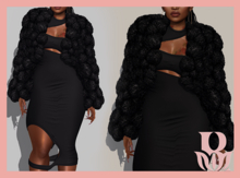 Rosary. Mya . Coat Black