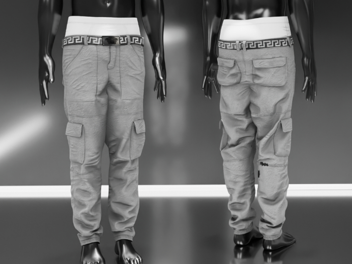 Pants Pockets Gray