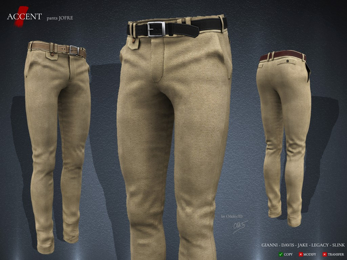 Accent - Pants -Jofre- Camel