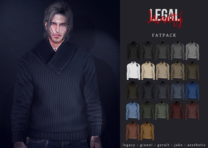 Legal Insanity - Carter sweaters FATPACK