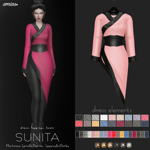 amias - SUNITA dress rose