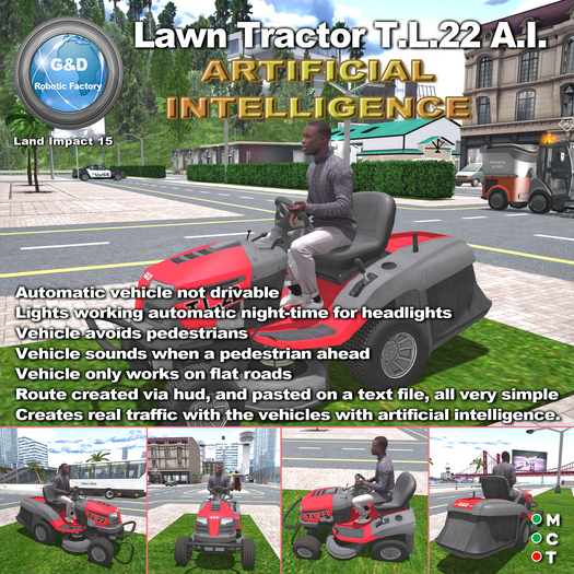 G&D ROBOTIC Lawn Tractor T.L.22 A.I.