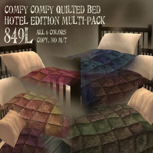 Comfy Quilted Bed Hotel Multi Pack