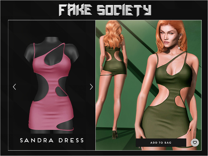Fake Society x Sandra Dress / Rouge