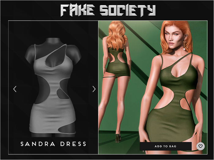 Fake Society x Sandra Dress / Grey