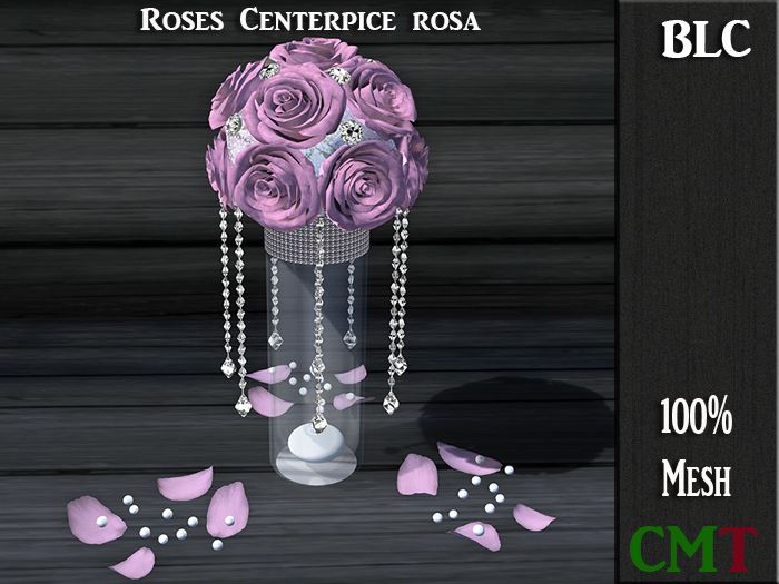 BLC Roses Centerpiece rosa