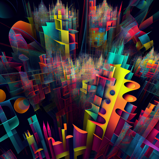 AI ART "Fractal City"