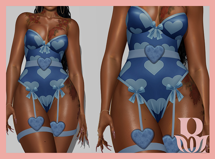 Rosary. Cupid . Blue