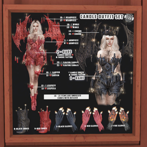 17. [Since1975] Candle Headpiece Red