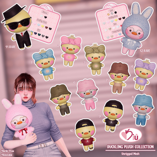 12. Kiu - Duckling Plush Bunny RARE