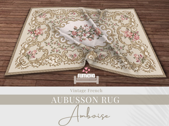 Furnicha - Vintage French Aubusson Rug - Amboise