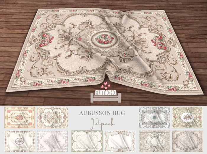 Furnicha - Vintage French Aubusson Rug Fatpack