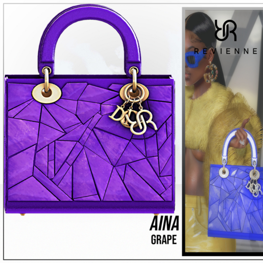 Revienne: The Aina Handbag [Grape]