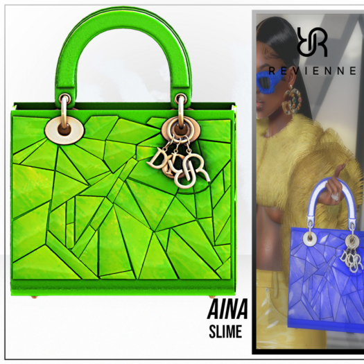 Revienne: The Aina Handbag [Slime]