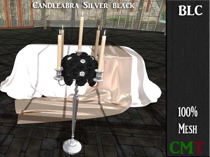 BLC Candelabra Silver black