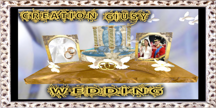 INVITATION WITH GOLD FOUNTAIN