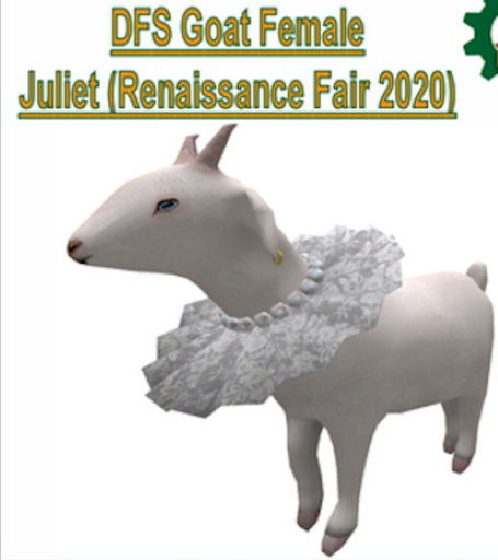 DFS Goat Female - Juliet (Renaissance Fair 2020)