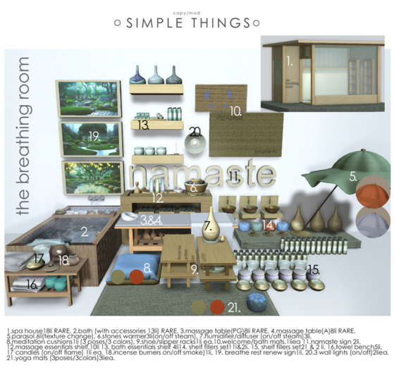 1. Simple Things TBR Spa House RARE