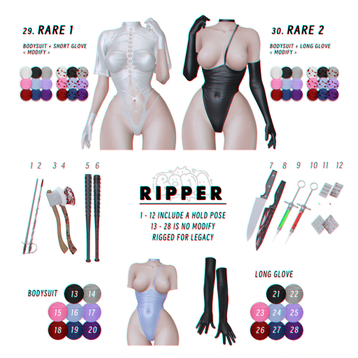 2." BADA " Ripper Sabres < Blood > BOX