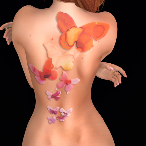 Back Butterflies tattoo