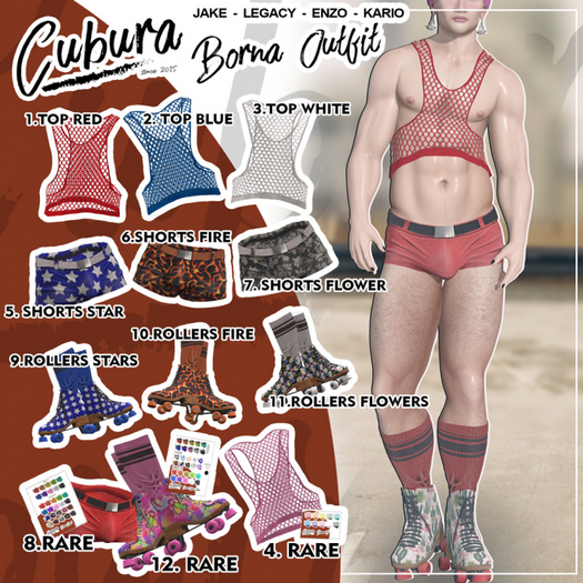 4. Cubura Borna Outfit - Top RARE