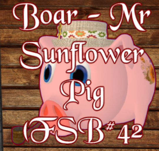 DFS Boar - Mr Sunflower Pig (FSB#42)