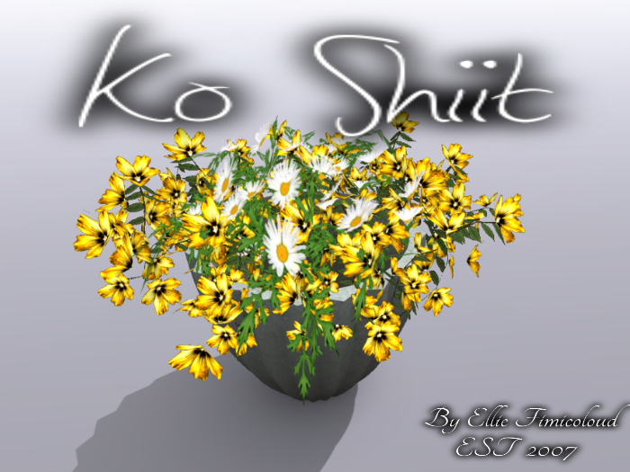 [KO SHIIT] Spring Cement Planter Yellow