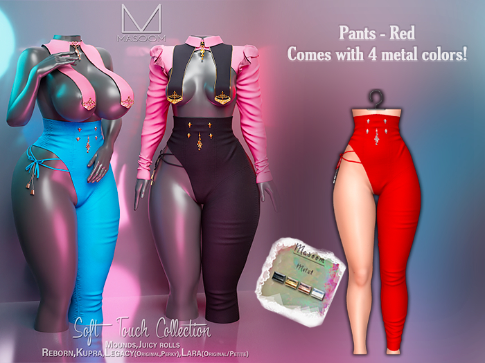 [[ Masoom ]] Soft Touch Pants - Red