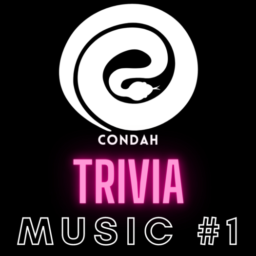 CONDAH Trivia - MUSIC #1 - Trivia Card - 40 Music Questions