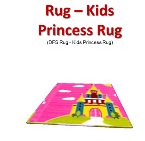 DFS Rug - Kids Princess Rug
