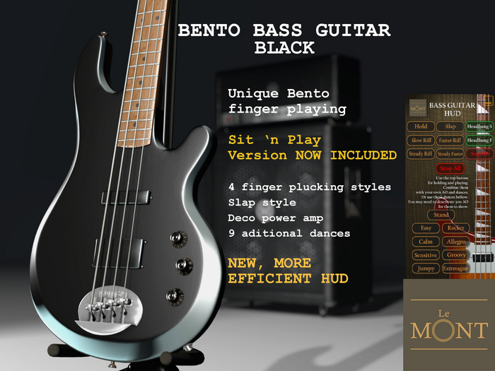 Bento Bass Guitar Black