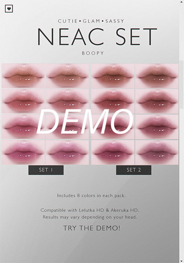 [BOOPY] Neac Lipstick (DEMO)