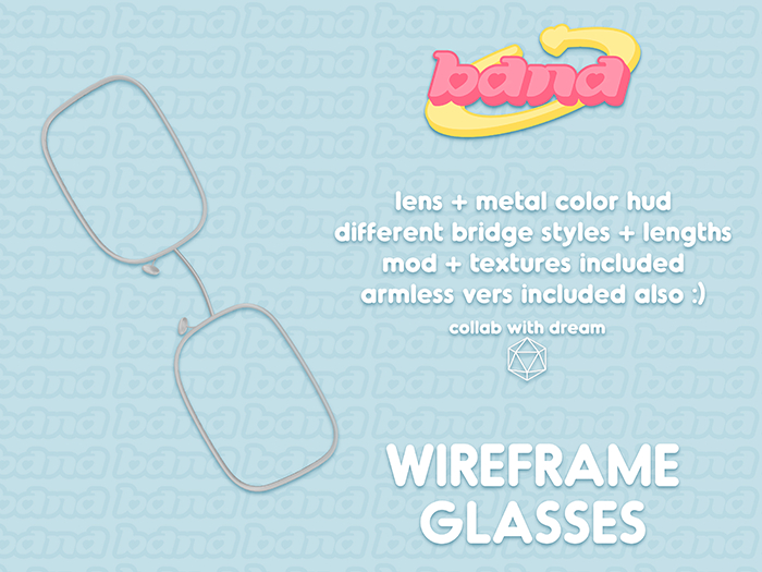 [BANA] - Wireframe Glasses - Square
