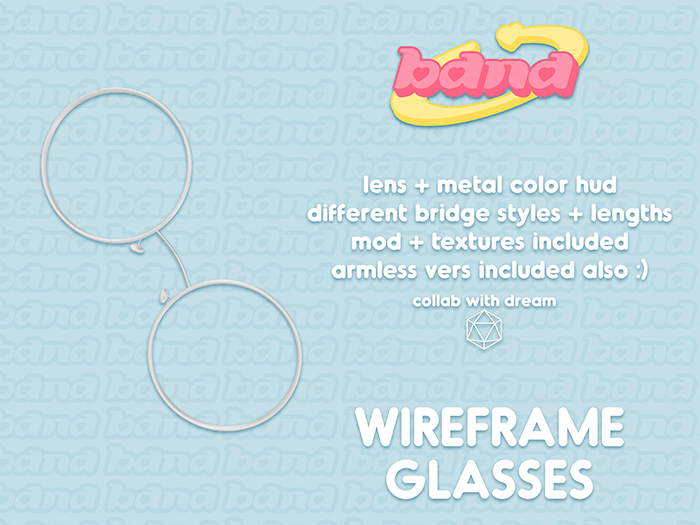 [BANA] - Wireframe Glasses - Round