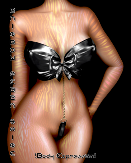 !Body Expressions! Rainbow Zebra Body Shine FATPACK