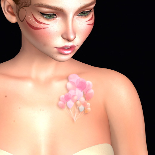 Face High Balloons Tattoo