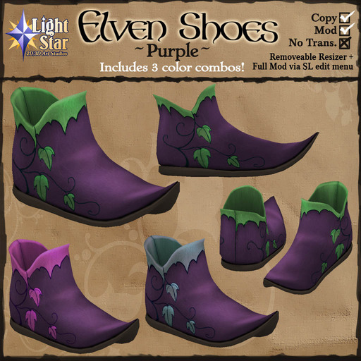 *LightStar - Elven Shoes-Purple