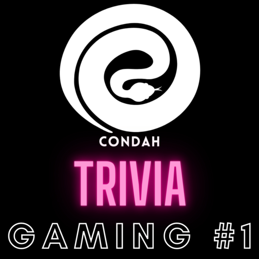 CONDAH Trivia - VIDEO GAMES #1 - Trivia Card - 50 Questions