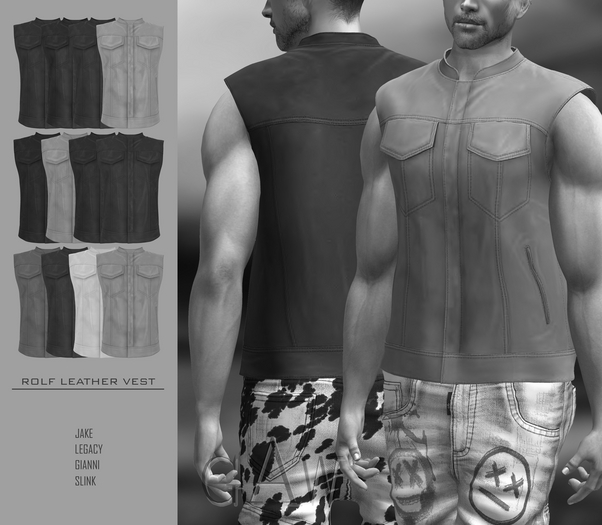 GAW Rolf Leather Vest DEMO
