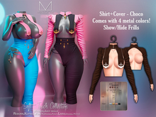[[ Masoom ]] Soft Touch Shirt and Cover - Choco