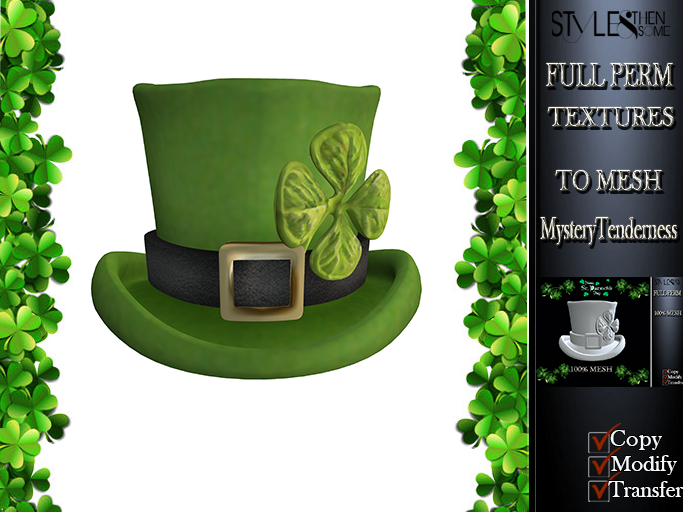 STYLES - Saint Patrick Hat Texture FULL PERM 