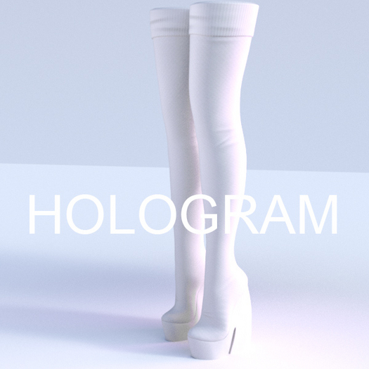 White Thigh Boots
