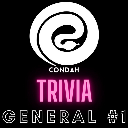 CONDAH Trivia - GENERAL KNOWLEDGE #1 - Trivia Card - 100 Questions