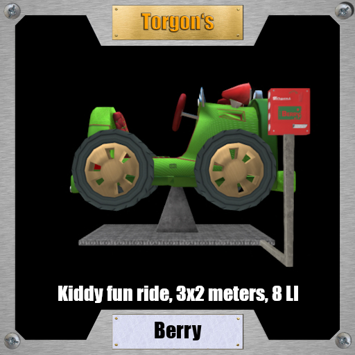Torgon's Kiddy Ride Car Berry
