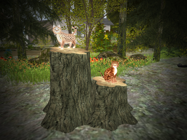 KittyCats Interactive Double Tree Stump