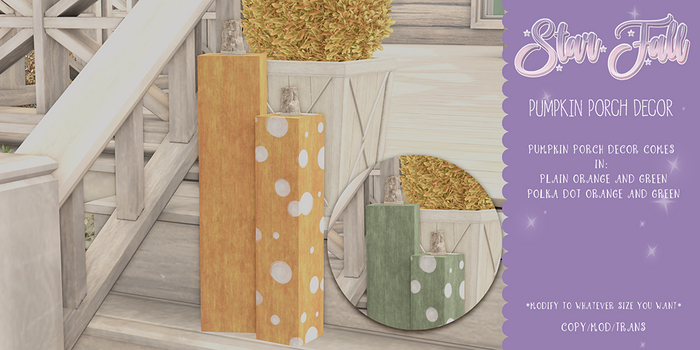{Starfall} - Pumpkin Porch Decor
