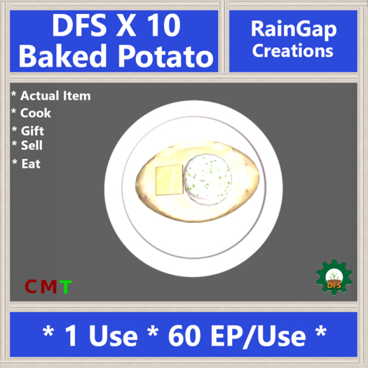 DFS BAKED POTATO X 10 ACTUAL ITEM