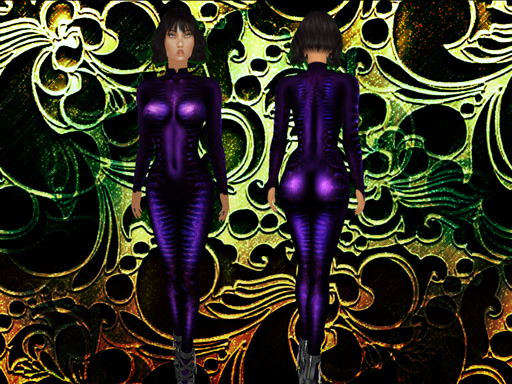 syfy jumpsuit purple