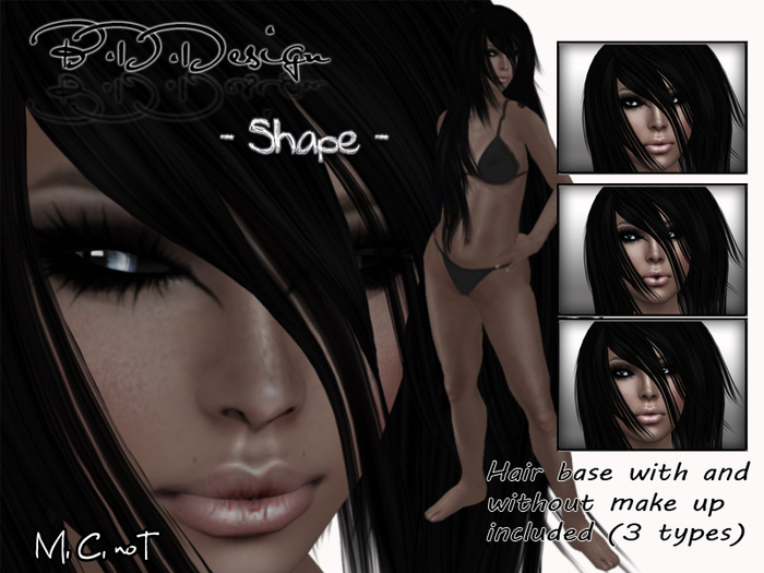 .::B.D.D::.Shape +  Hair base with make ups 