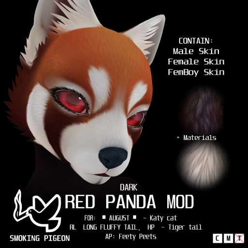 (SMOKING PIGEON) Dark Red panda Mod